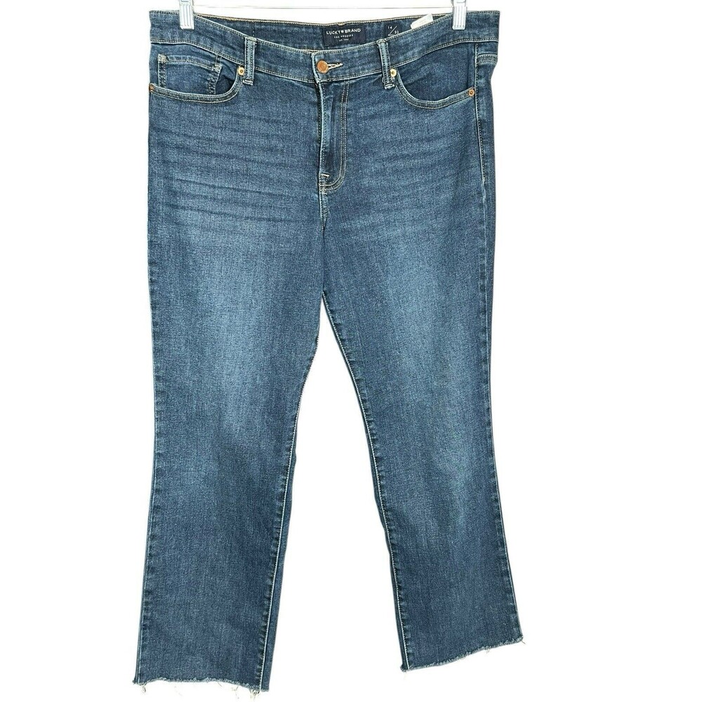 Lucky Brand Jeans Womens 14/32 Sweet Straight Mid Rise Stretch Medium Petite